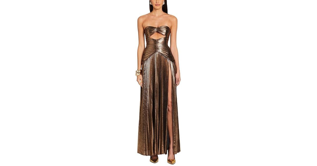 Malerie - Metallic Wave Texture Gown main image 1