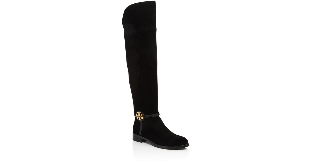 Tory Burch Leather Women's Miller Over - The - Knee Boots in Black - Lyst