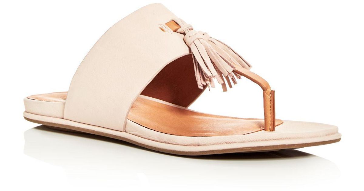 Gentle Souls Ottie Tassel Thong Sandals - Lyst