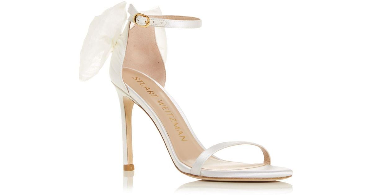 stuart weitzman nudistsong mesh bow