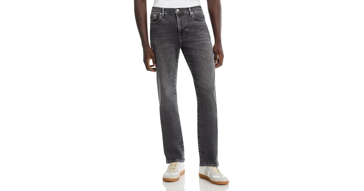 Frame Jet Set FRAME Jet Set Modern Straight Jeans in Black for Men | Lyst