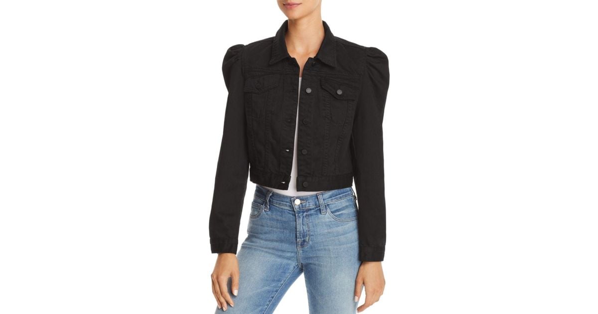 blanknyc puff sleeve denim jacket