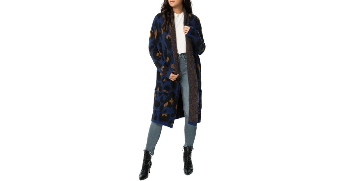 joe's jeans leopard cardigan