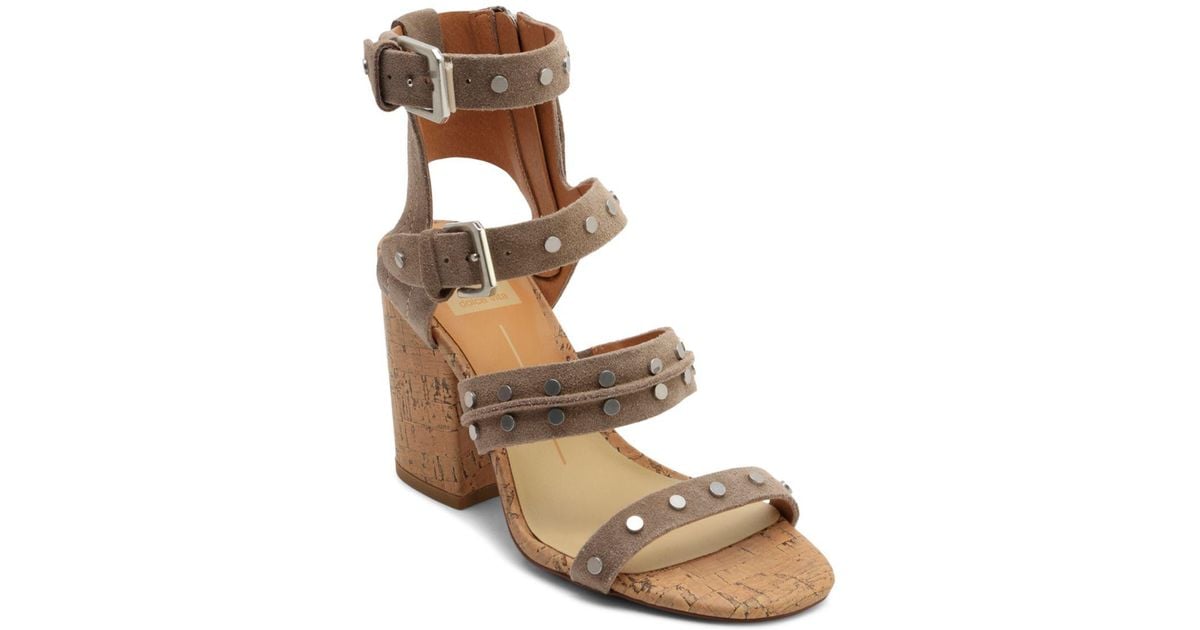 gladiator block heel sandals