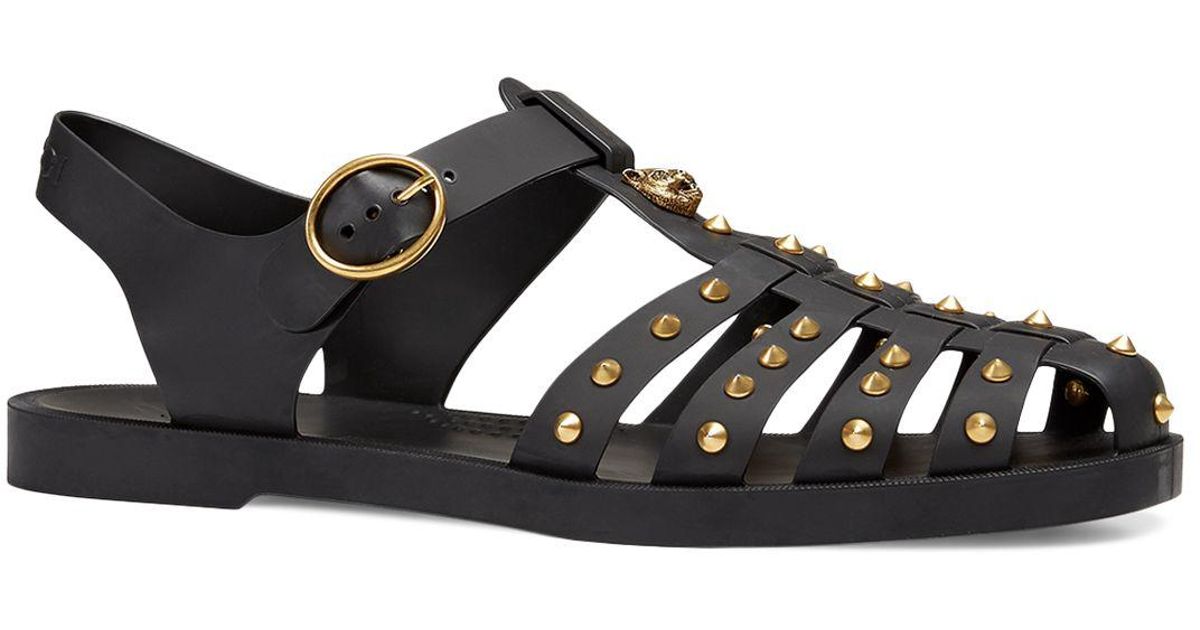 gucci buckle strap sandals