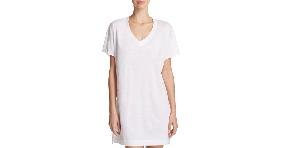 Hanro Cotton Laura Oversized Sleep Tee 