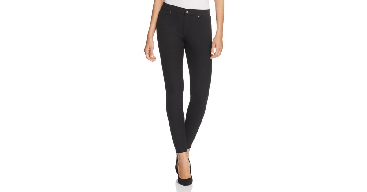 Hue Fleece - Lined Denim Leggings in 