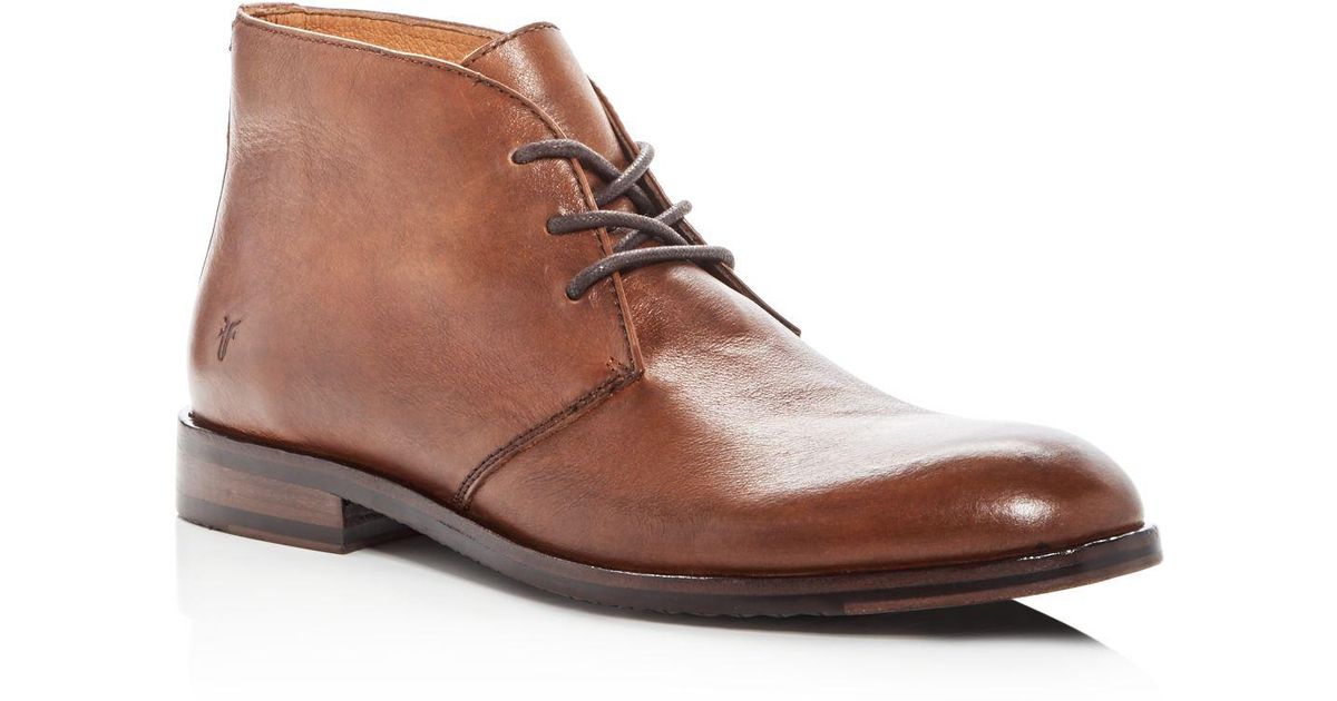 Frye Men's Sam Leather Chukka Boots in Cognac (Brown) for Men - Lyst