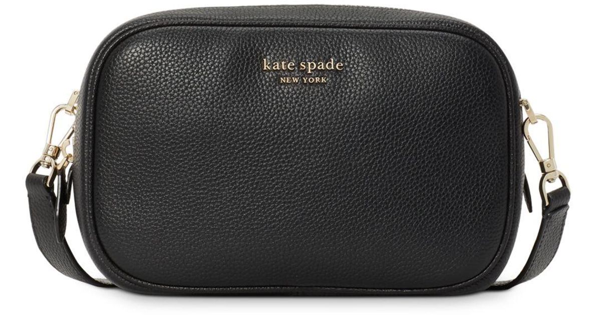 Kate Spade Astrid Medium Pebbled Leather Camera Bag in Black Lyst