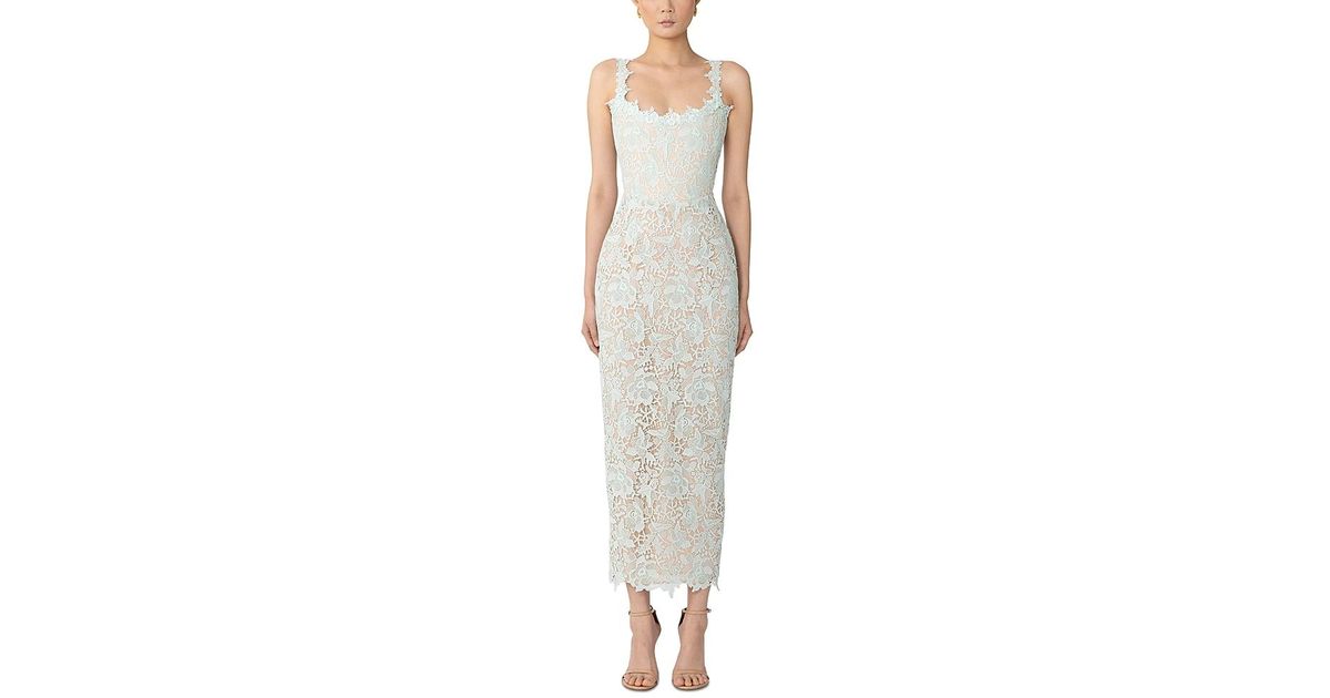 SAU LEE Coraline Lace Dress in White | Lyst