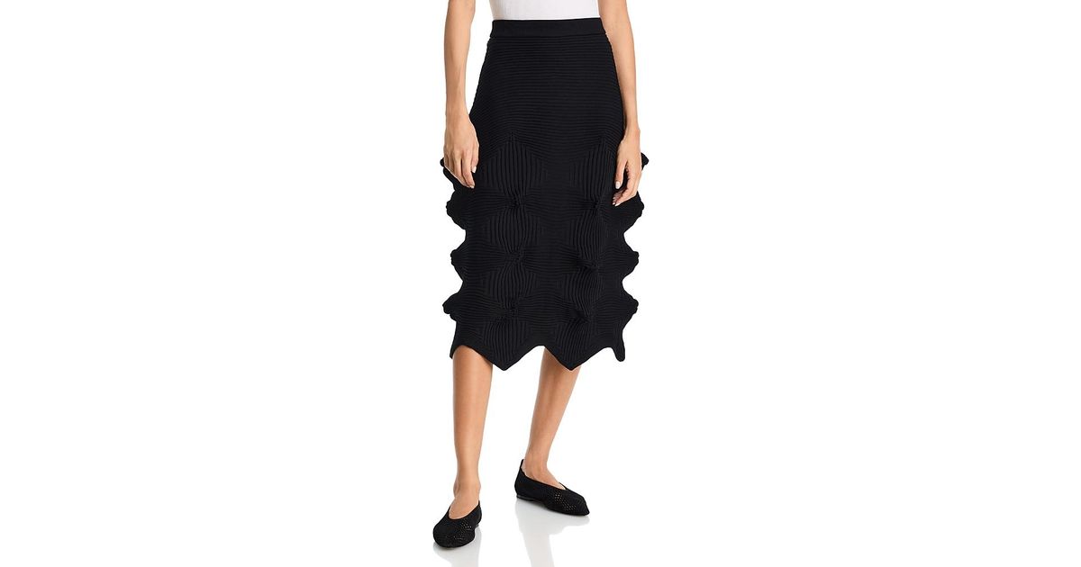 Issey Miyake Linkage Skirt in Black | Lyst
