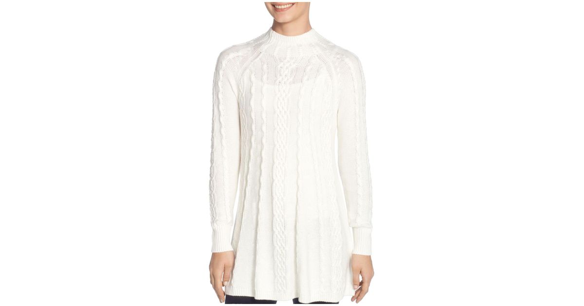 cable knit swing sweater