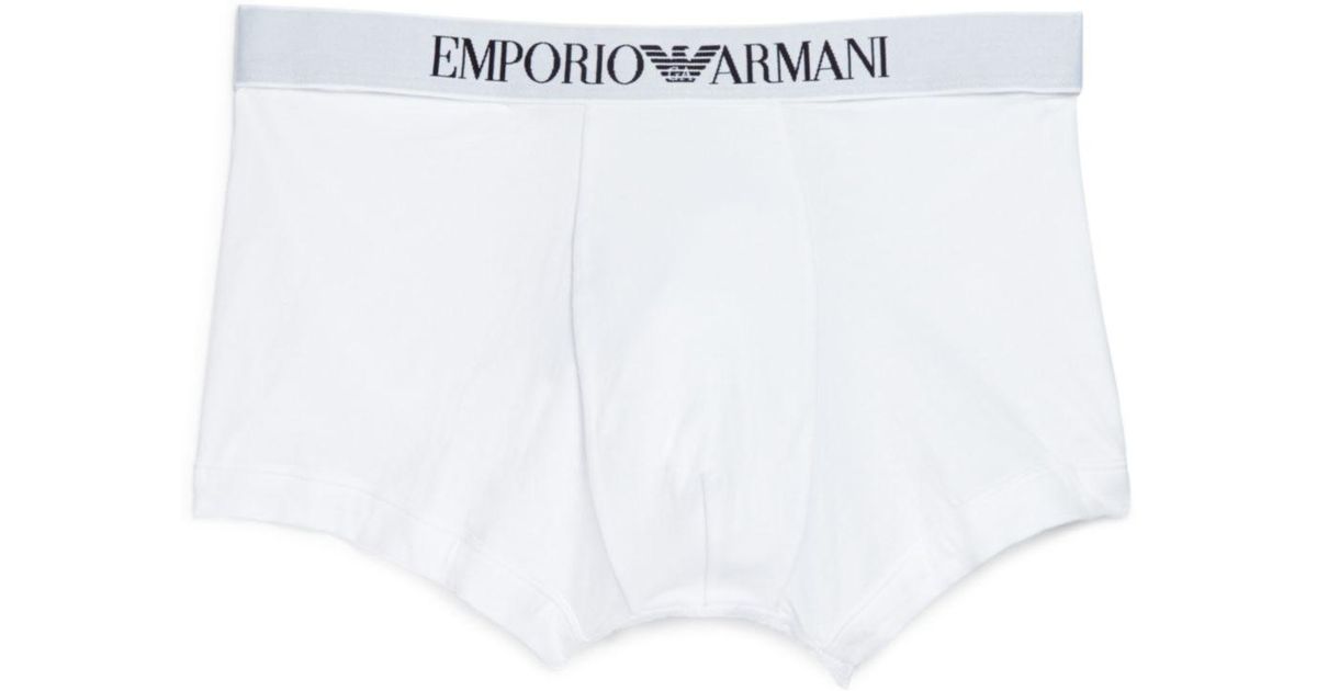 white armani underwear
