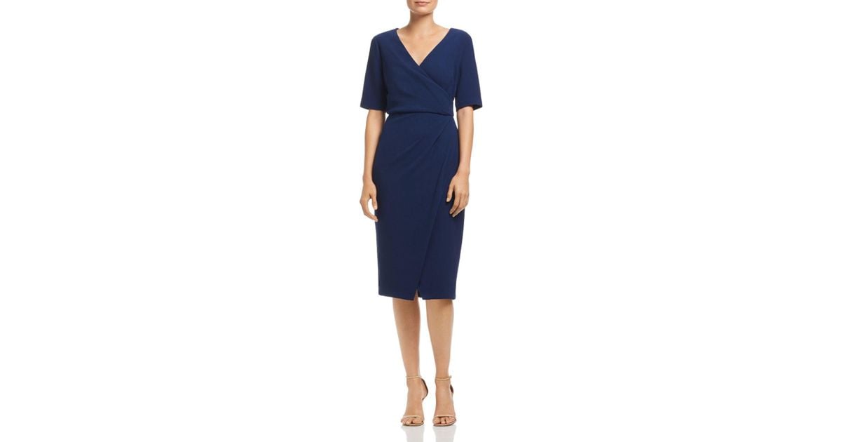 adrianna papell wrap dress