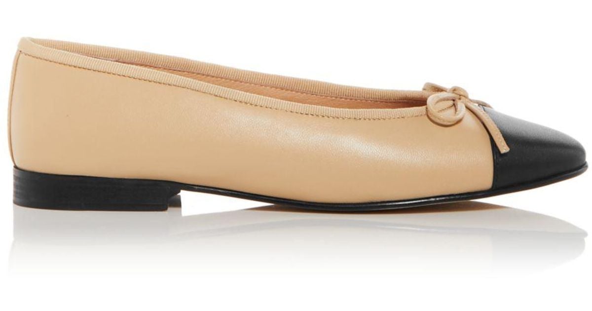 Jeffrey Campbell Arabesque Cap Toe Ballet Flats in Natural Lyst