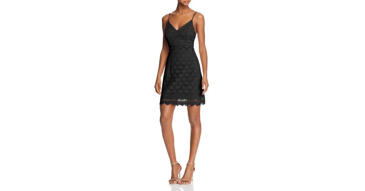 bloomingdales aqua black dress