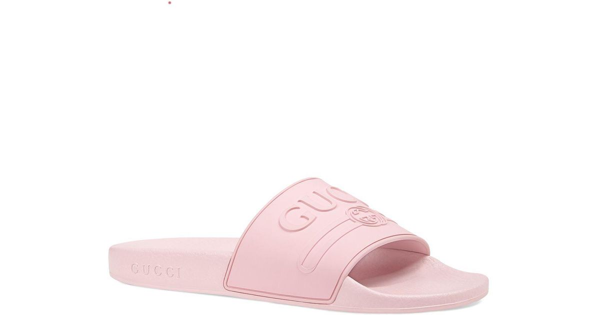 Gucci Women's Logo Slide Sandals in 