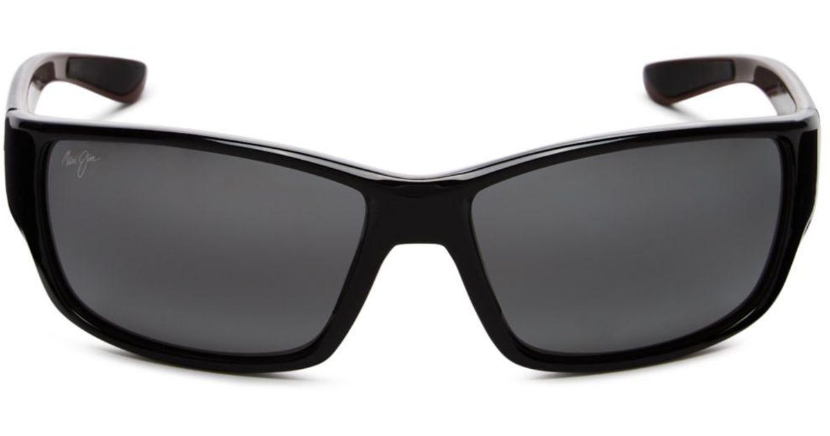 Maui Jim Unisex Local Kine Polarized Rectangular Sunglasses in Blue Lyst