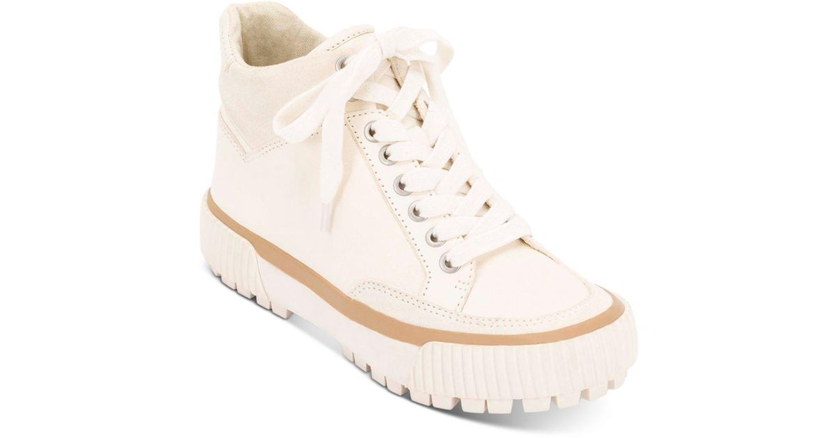 dolce vita white platform sneakers