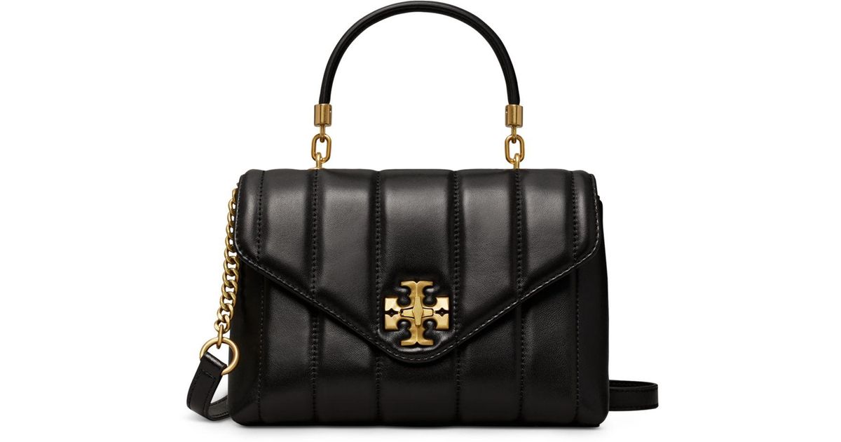 Tory Burch Leather Kira Small Satchel in Black | Lyst Canada