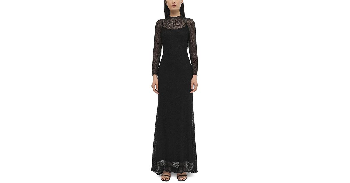chinese dress ladies Simkhai Joy Lace Mini Dress | Black | Size 6 main image 0