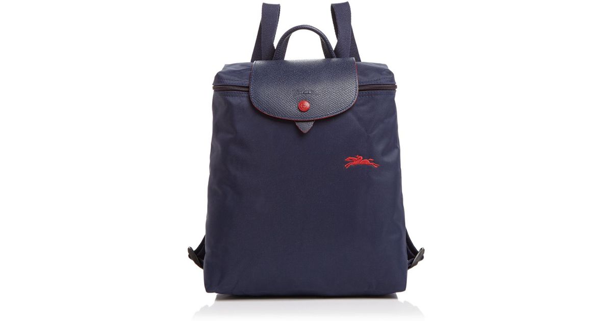 longchamp navy backpack