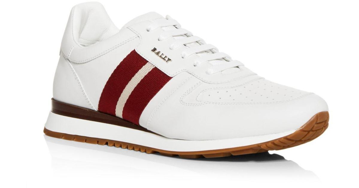 bally men's astel trainspotting leather runner sneakers