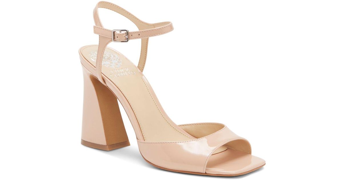 Vince Camuto Leather Roellan Ankle Strap High Heel Sandals in Light Pink (Pink) - Lyst