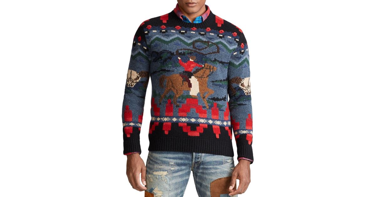 ralph lauren western sweater