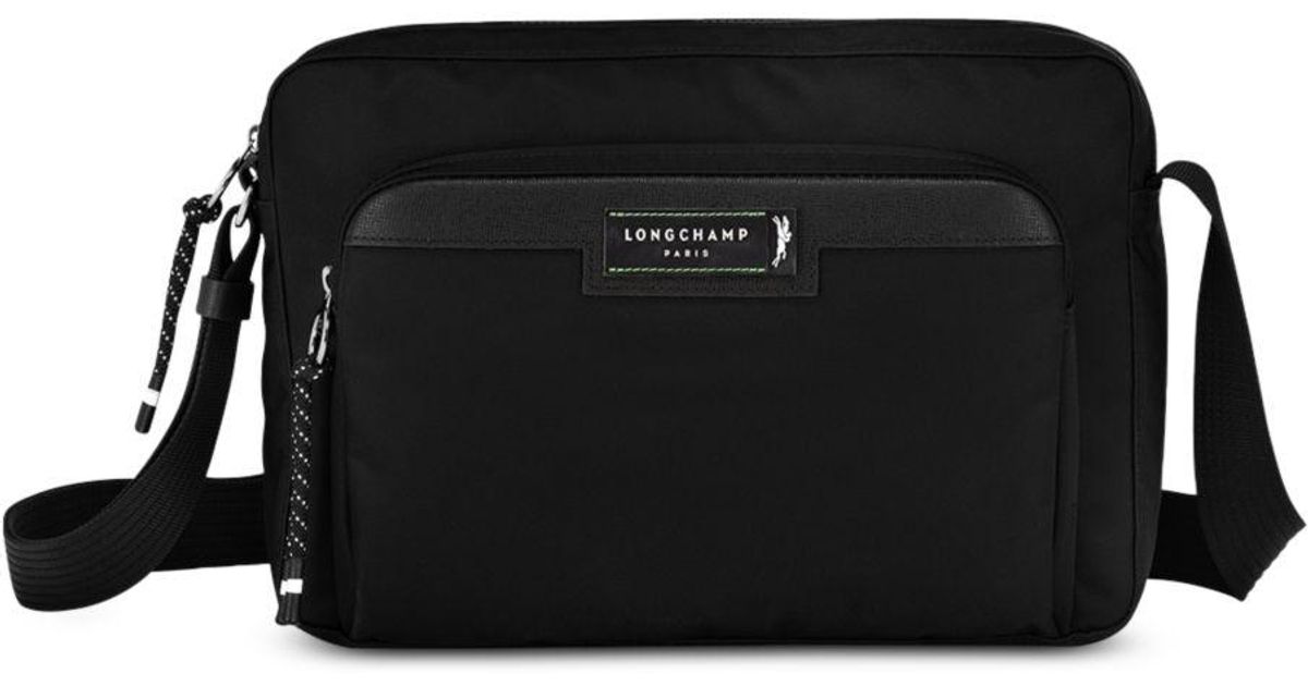 Longchamp Green District Messenger Bag in Black for Men | Lyst