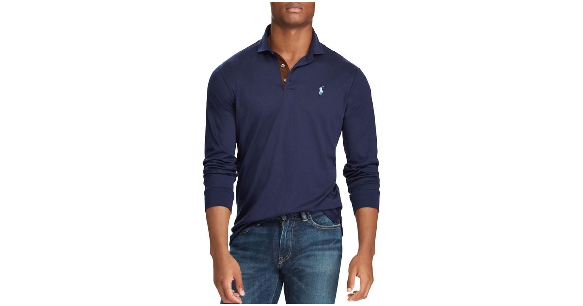ralph lauren classic fit long sleeve polo