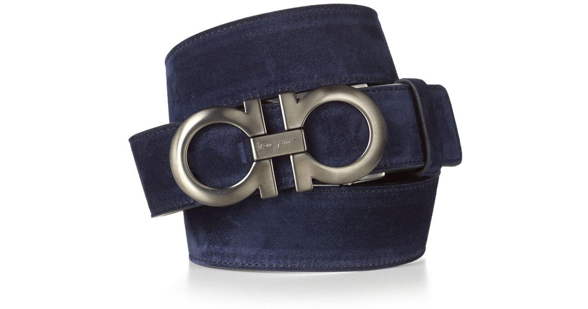 royal blue ferragamo belt