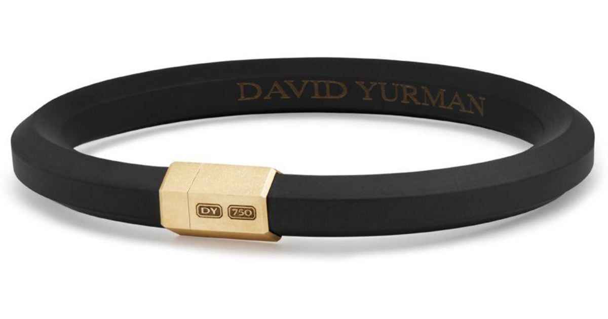 Lyst David Yurman Men S Hex Bracelet In Black With 18k Gold Lyst David Yurman Men S Hex Bracelet In Black With 18k Gold For