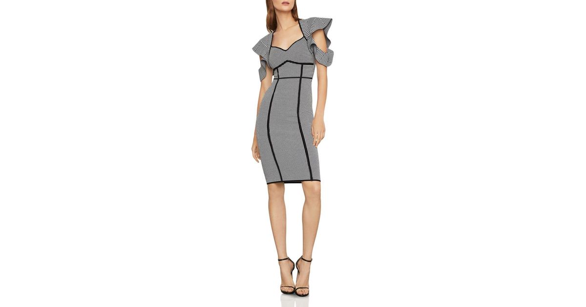 bcbg houndstooth dress