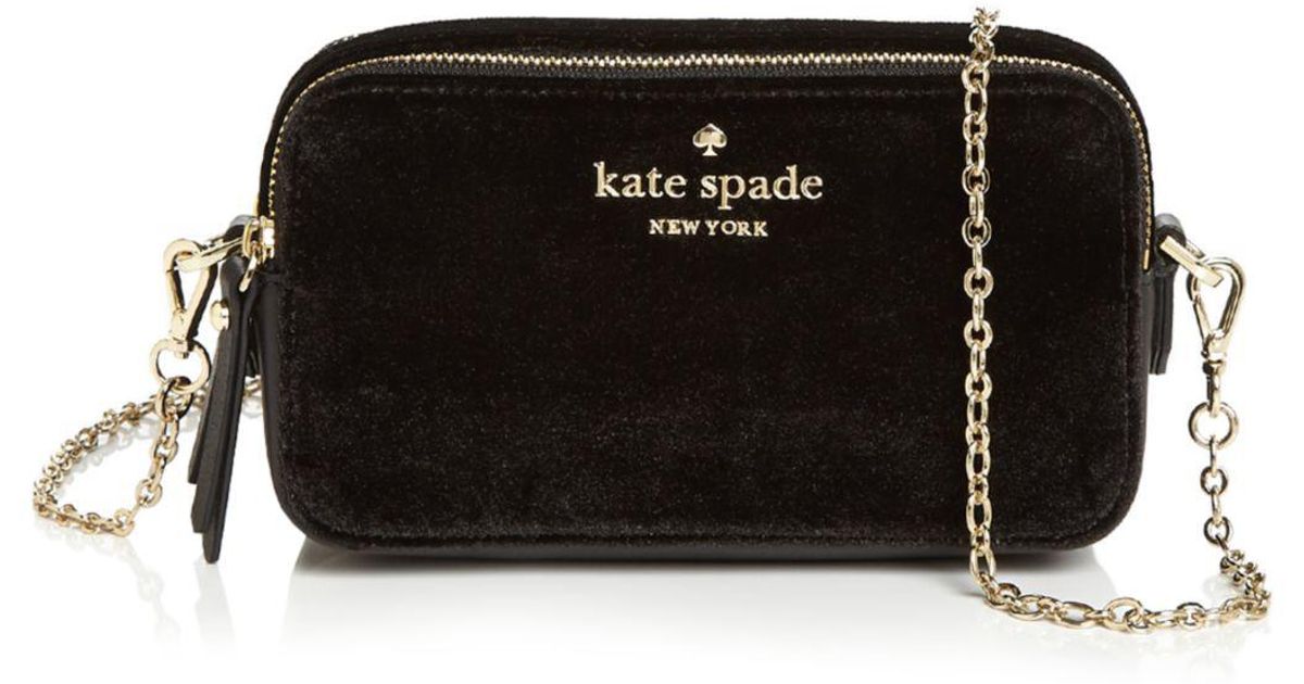 Kate spade velvet crossbody new arrivals