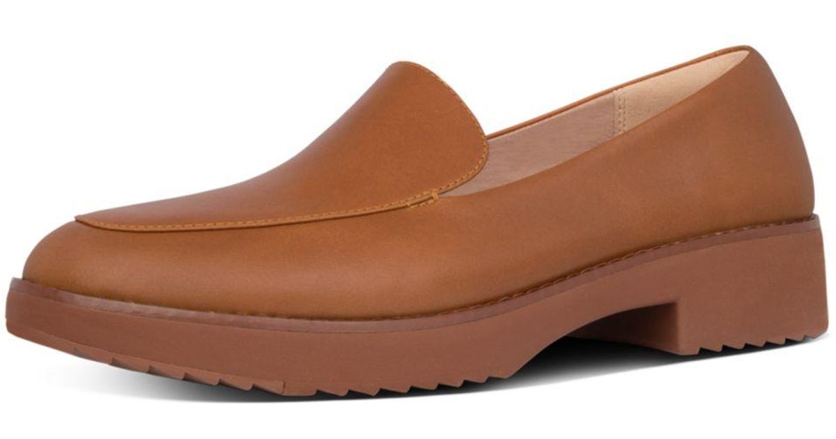 fitflop talia leather loafers