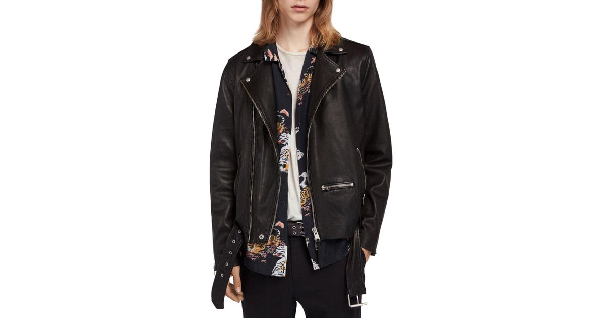 allsaints wick leather jacket
