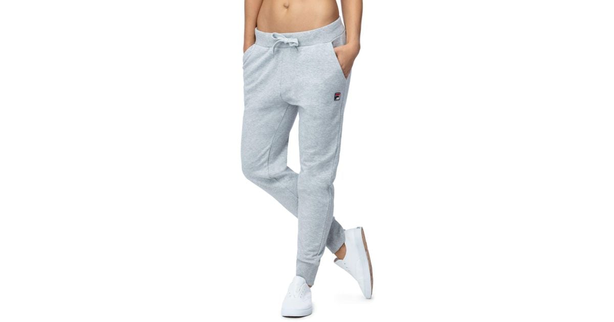 grey fila sweatpants