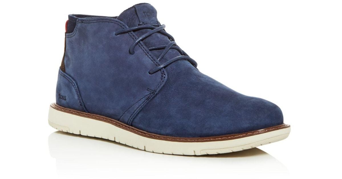 navy blue chukka boots