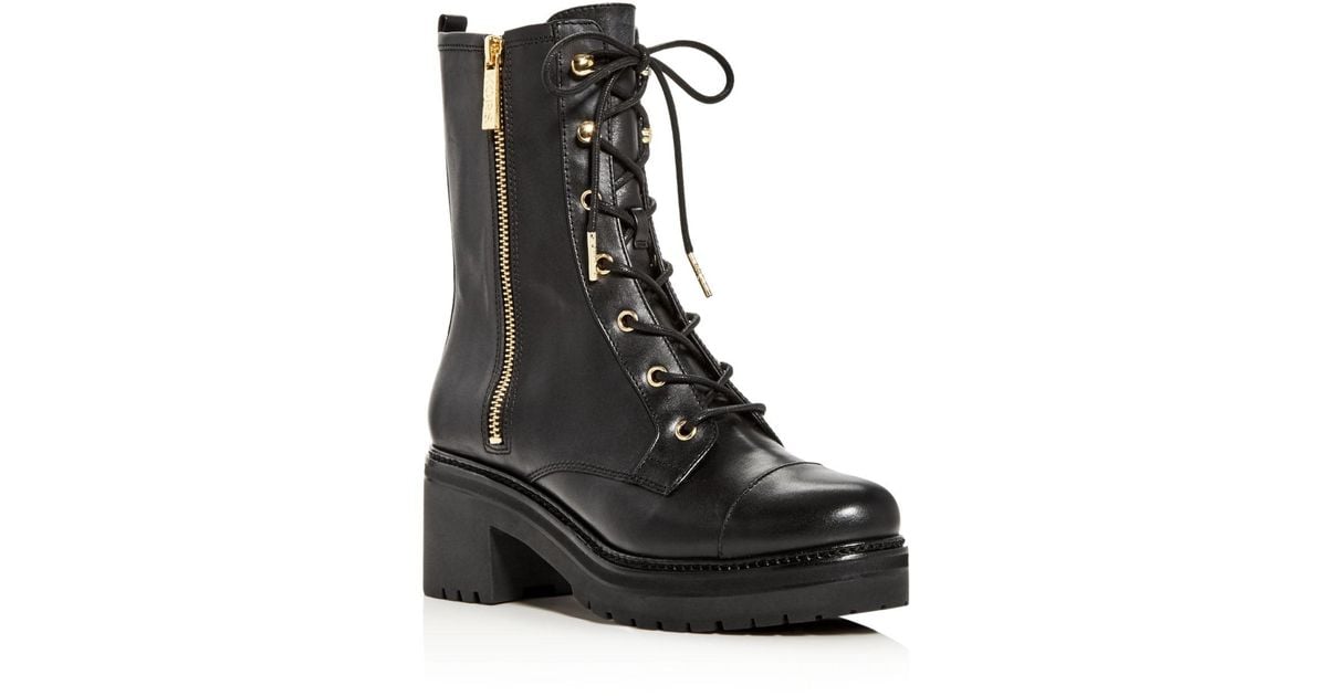 michael kors combat boots for women