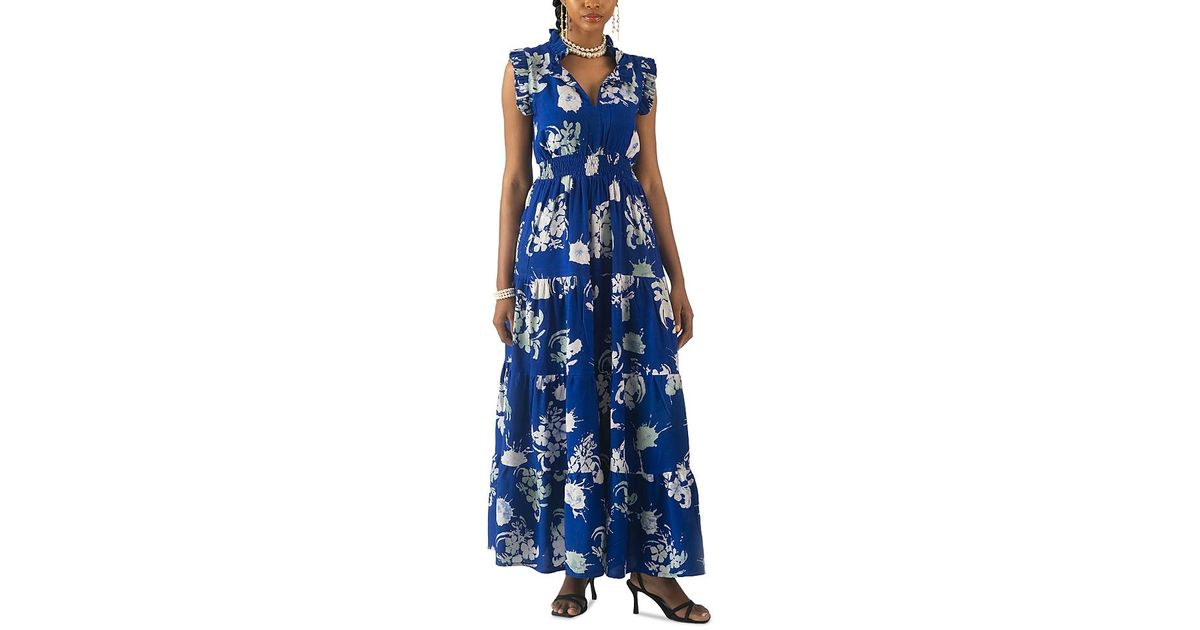 Busayo Aweni Maxi Dress in Blue | Lyst