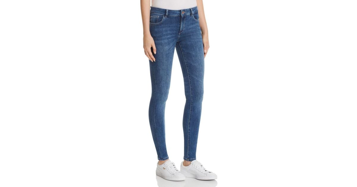 DL1961 Womens Danny Mid Rise Full Length Skinny Jeans