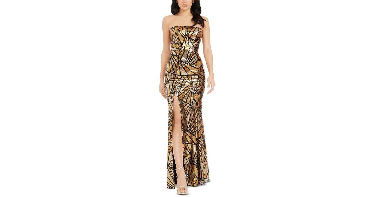 mini gold dresses Shona Joy - Bria Mini Dress