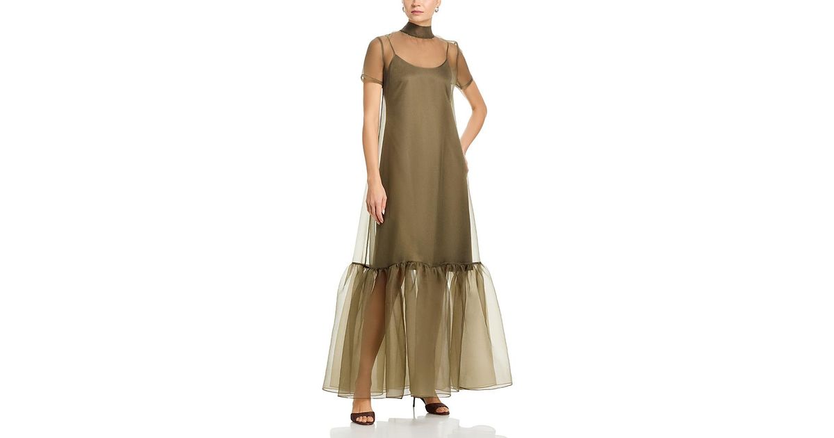 STAUD Calluna Dress in Green | Lyst