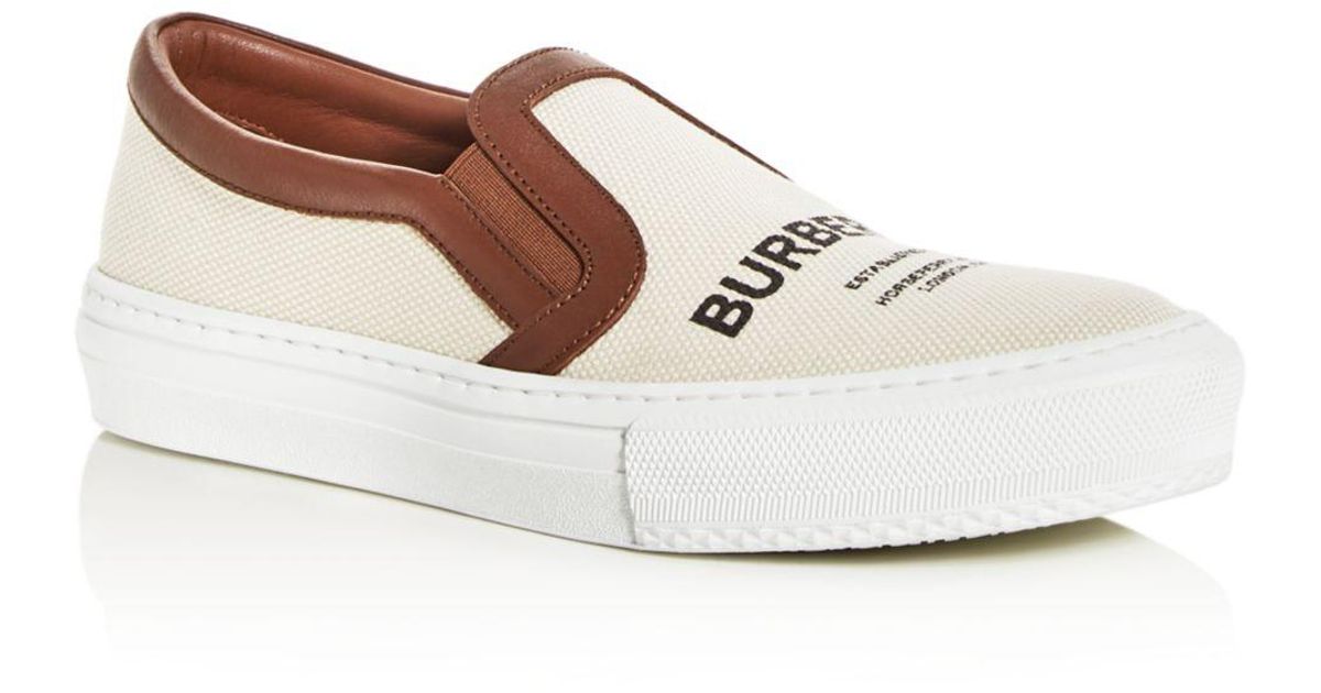 burberry women's slip on sneakers