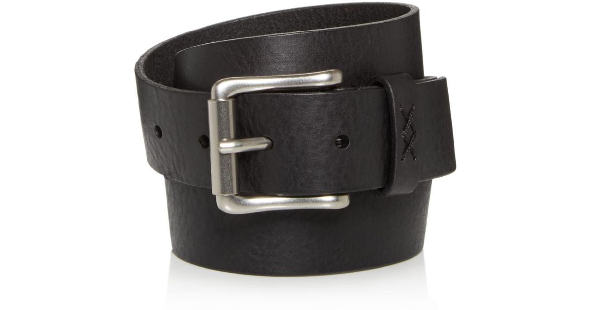 Frye Jones Leather Belt in Black for Men - Lyst