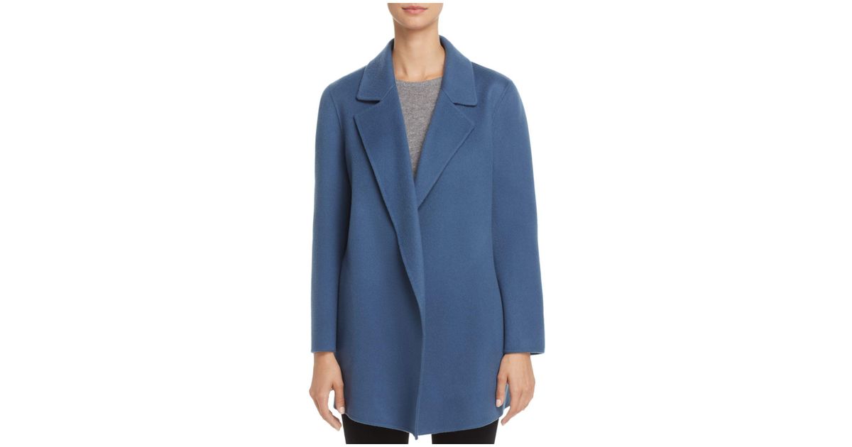 Theory Wool Clairene Jacket in Blue | Lyst