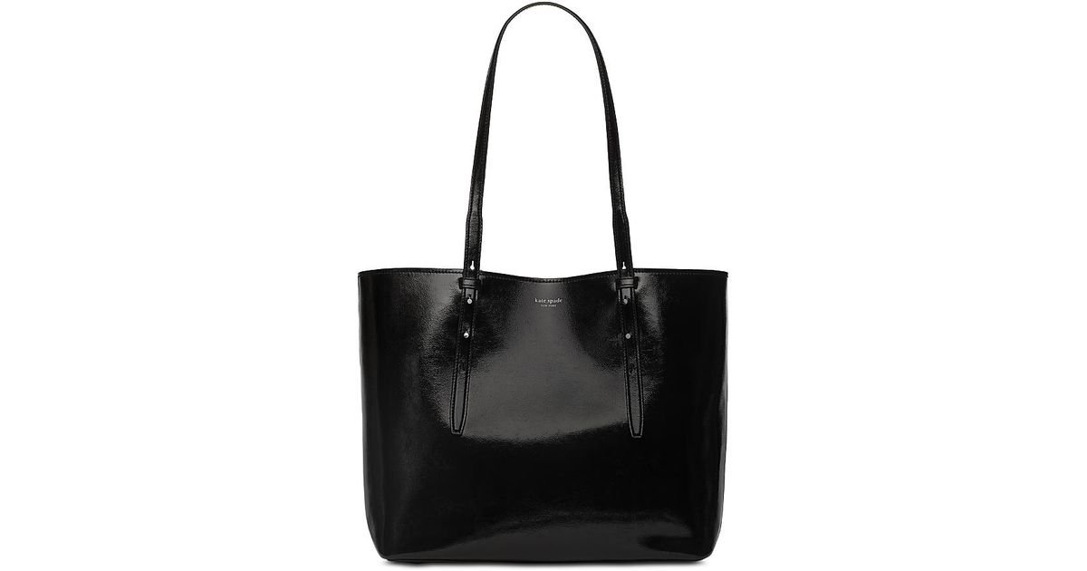 Kate Spade Do It All Patent Leather Tote in Black | Lyst