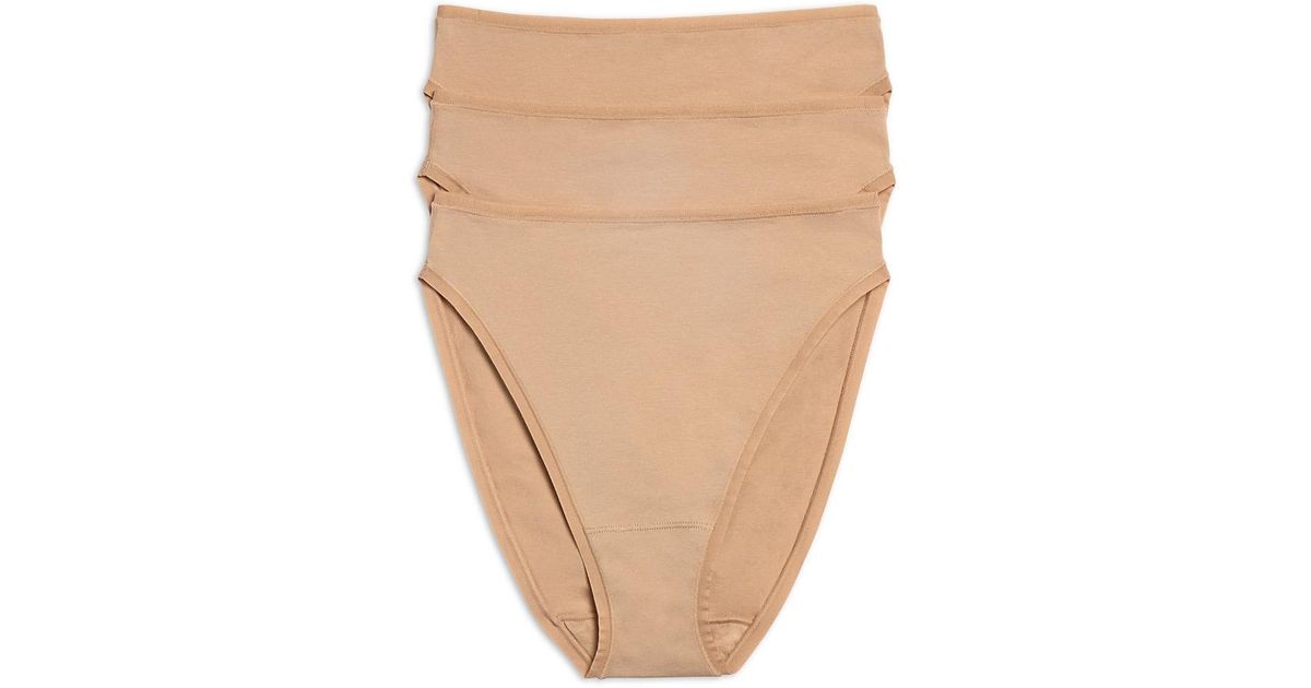 Natori Bliss Bare Cotton High Cut Brief in Perfect Pink - Style #772346