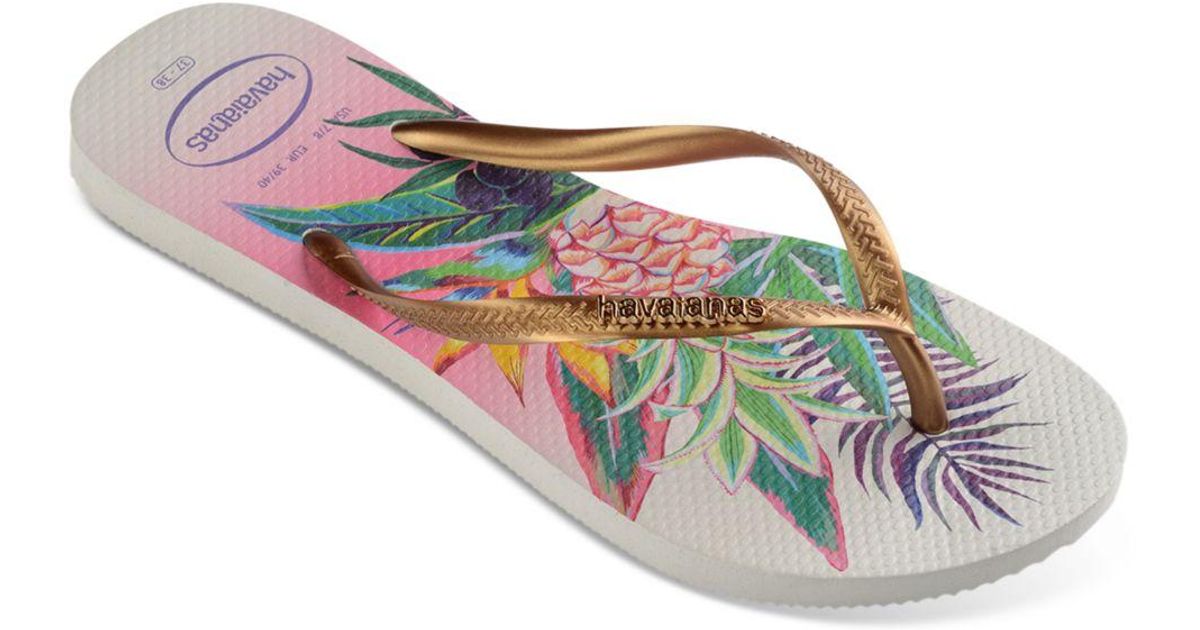 havaianas tropical flip flops